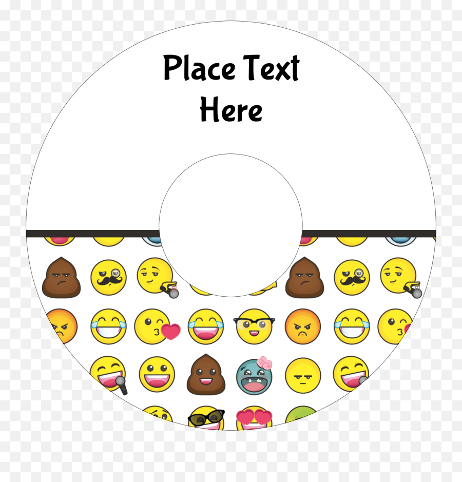 Emoji Faces Predesigned Template For Your Next Project Avery - Dot,Text Based Emoji Faces