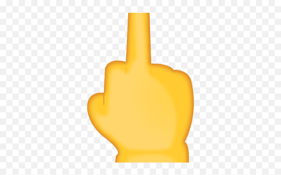 Finger Clipart Middle Finger Emoji - Single Emojis Iphone,Uterus Emoji