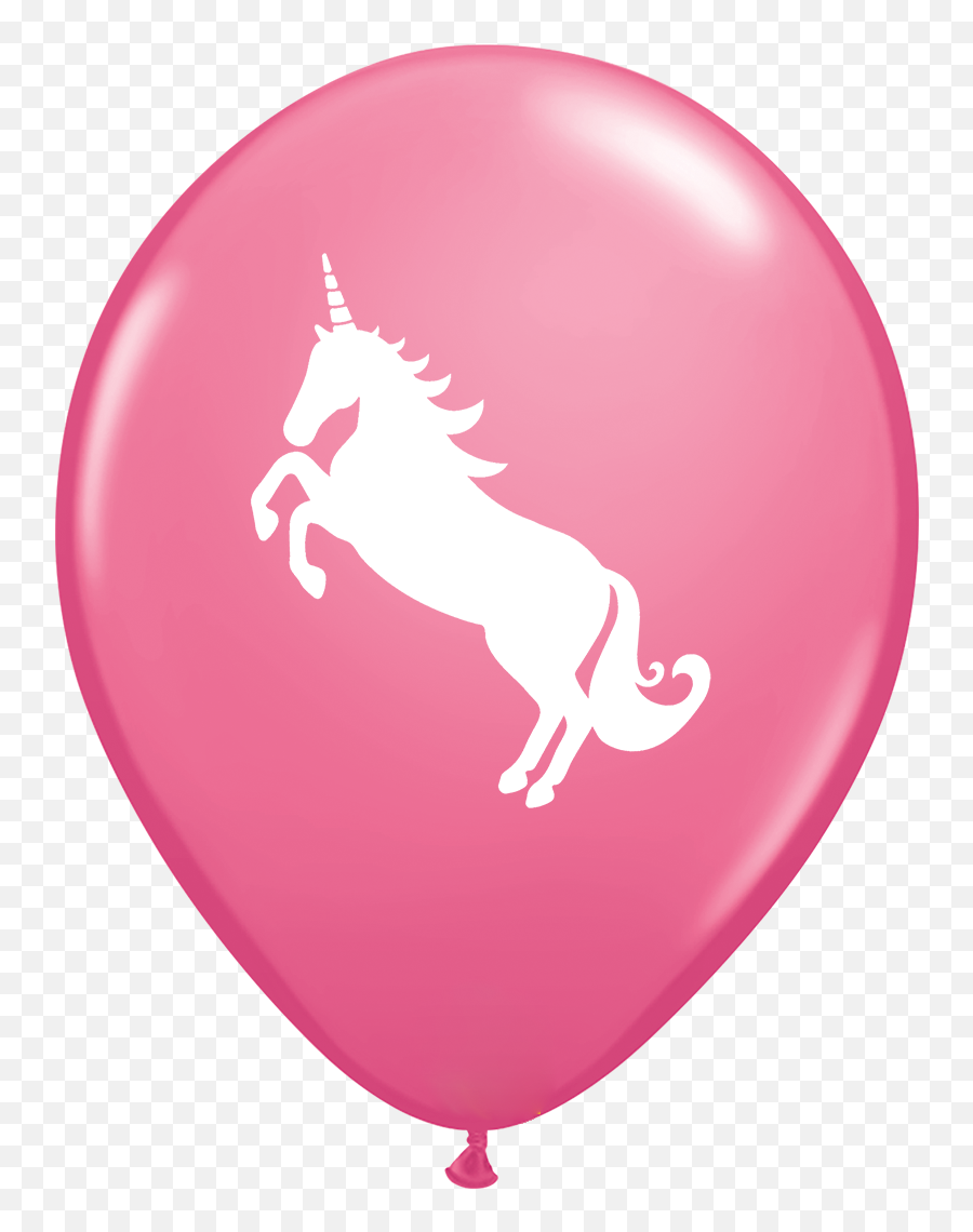 Pink Unicorn Balloons Pk6 - Balloon Emoji,Emoticon Symbols For Cake And Balloons For Facebook