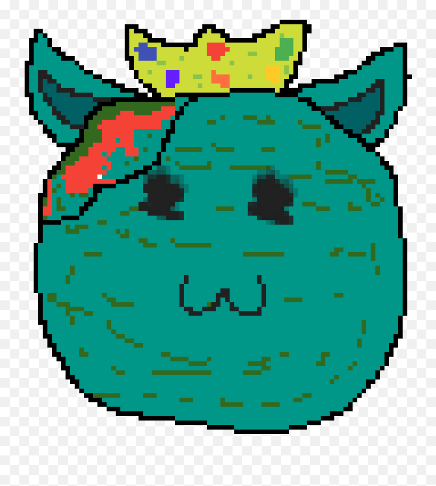 Pixilart - Zombie Cat King By Anonymous Happy Emoji,Emoticon Of A Zombie