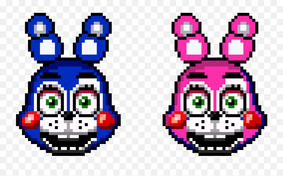 Pixel Art Gallery - Fnaf Perler Beads Toy Bonnie Emoji,Crying Pacman Emoticon
