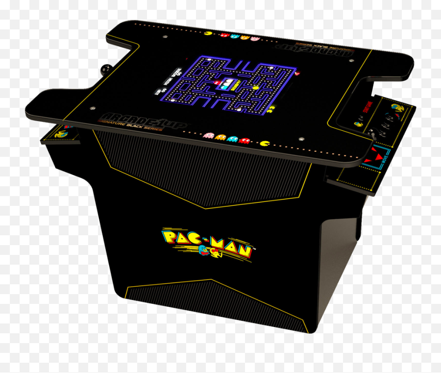 Budget Atari And Capcom Arcade Cabinets - Arcade1up Arcade Black Series Head To Head Pac Man Emoji,Facebook Tanooki Emoji