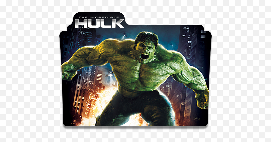 The Incredible Hulk Movie Folder Icon - Incredible Hulk Folder Icon Emoji,Hulk Emoji Image