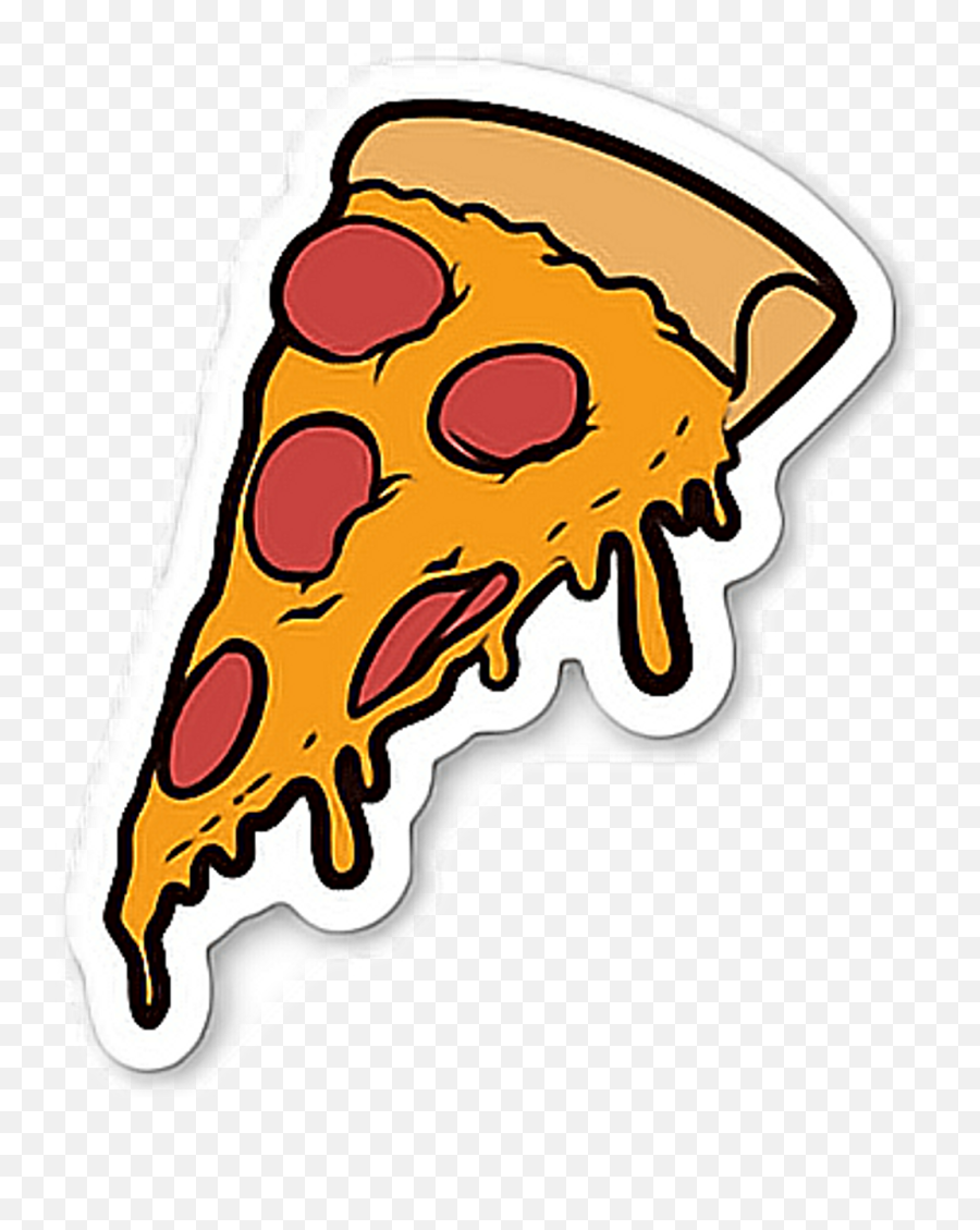 Pizza Slice Pizzas Enjoy Yummy - Cartoon Pizza Slice Png Stickers Pizza Emoji,8x8 Missing Emojis