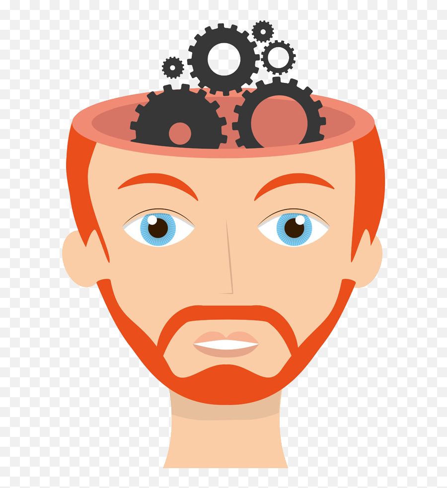 Brain Cerebrum Cartoon - Cartoon Brain Gears Image Png Transparent Background Brain Idea Clipart Emoji,Desenho Emotions Whatsapp