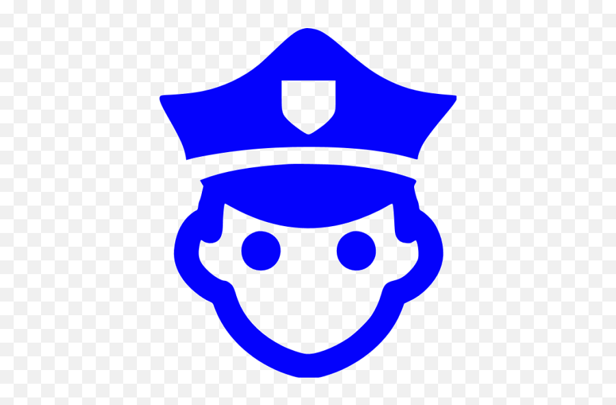 Blue Police 3 Icon - Blue Police Icon Png Emoji,Poilice Emoticon Gif