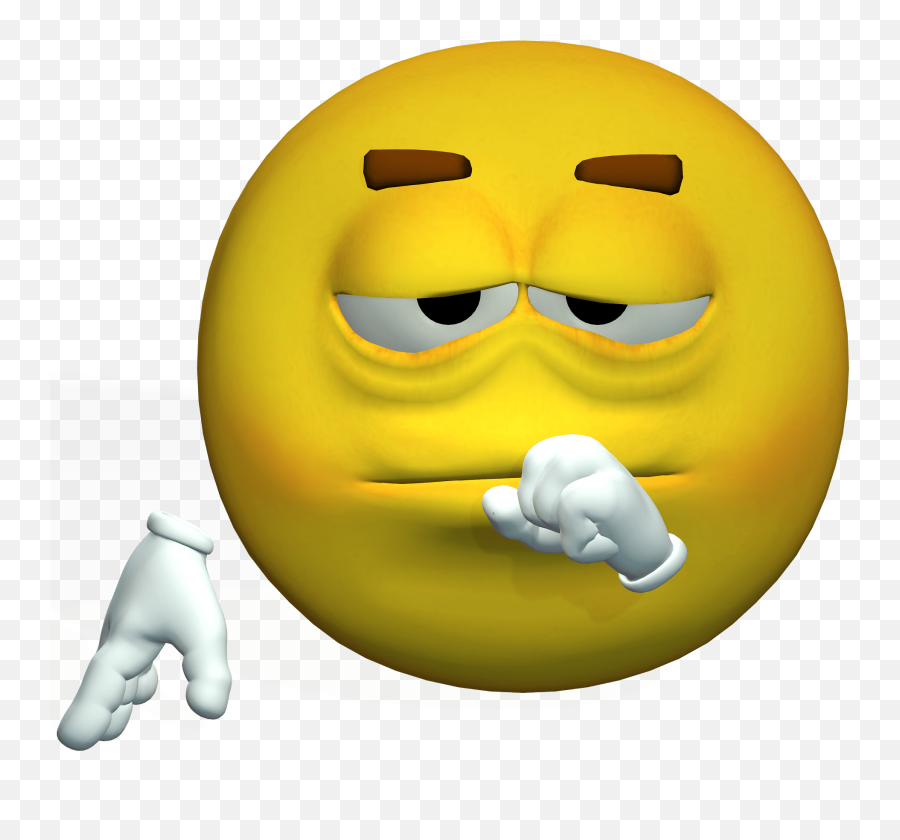 Thoughtful Smiley Clipart - Happy Emoji,Thoughtful Face Emoji