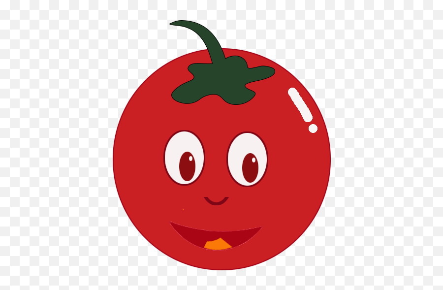Cute Tomato Cartoon Image Emoji,Smiling Tomato Emoticon