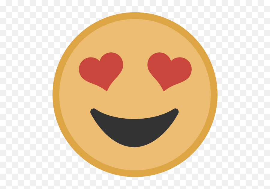 Yellow Lovestruck Face Graphic - Emoji De Enamorado Vector,Star Eyes Emoji