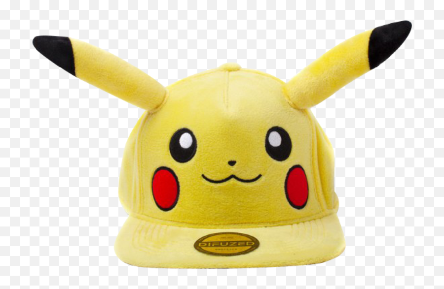 Download Pikachu Plush Snapback - Pokémon Pikachu Plush Emoji,Emoticons The Wombats Piccachu