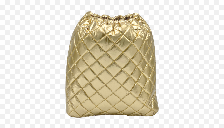 Bag In Bag Max - Black Leather With Gold Pouf Emoji,Emoticon Crossbody