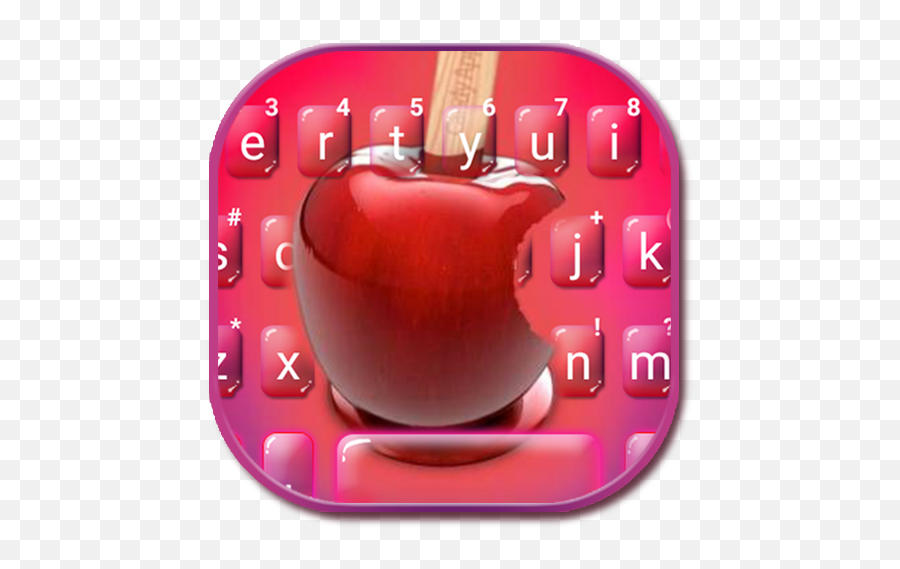 Candy Red Apple Keyboard Theme U2013 Google Playu0027 - Android Keyboard Emoji,Apple Gun Emoji