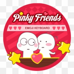 Pinky Friends Theme Y Emoji Keyboard Para Android - Apk Happy,Emojis Para Teclado Samsung