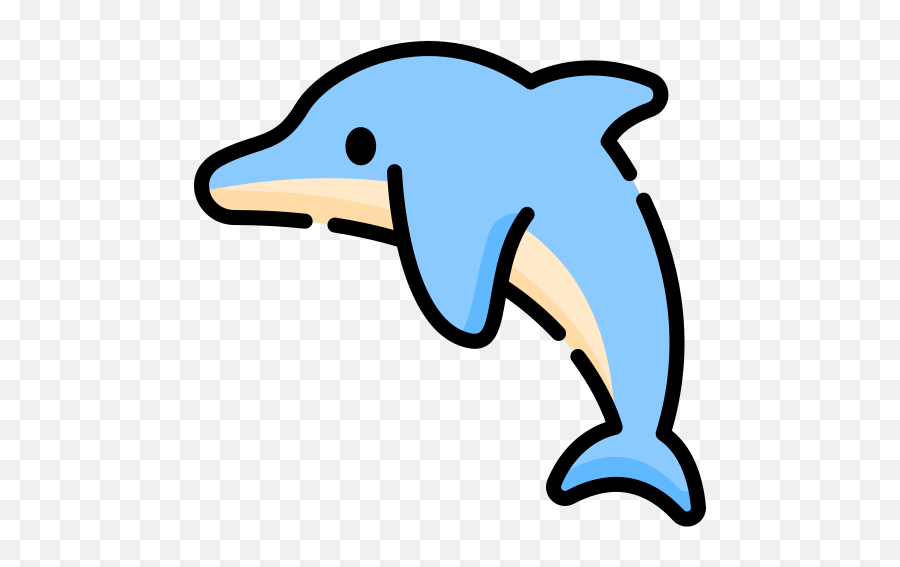 Dolphin Free Vector Icons Designed - Common Bottlenose Dolphin Emoji,Dolphin Emotions