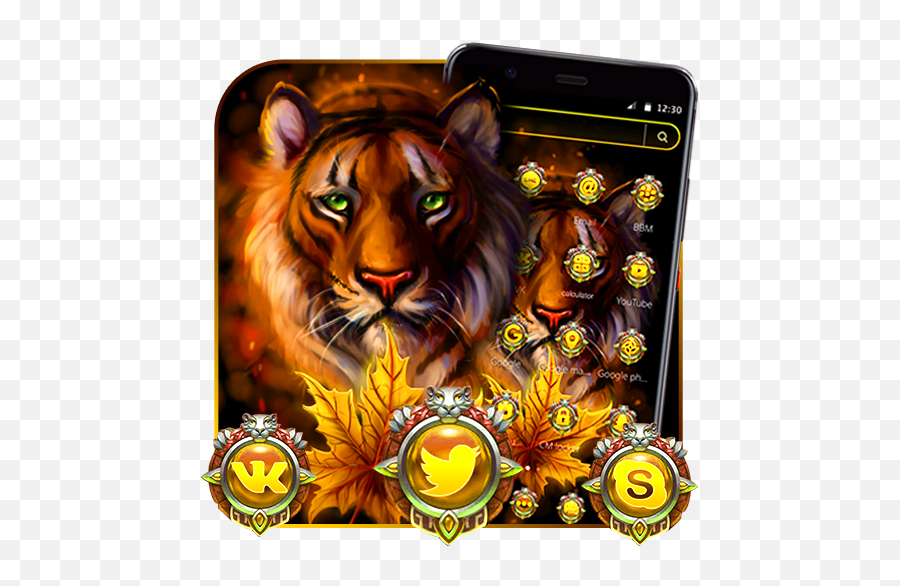 Golden Staring Lion Theme Apk 112 - Download Apk Latest Emoji,Two Emojis Staring Image