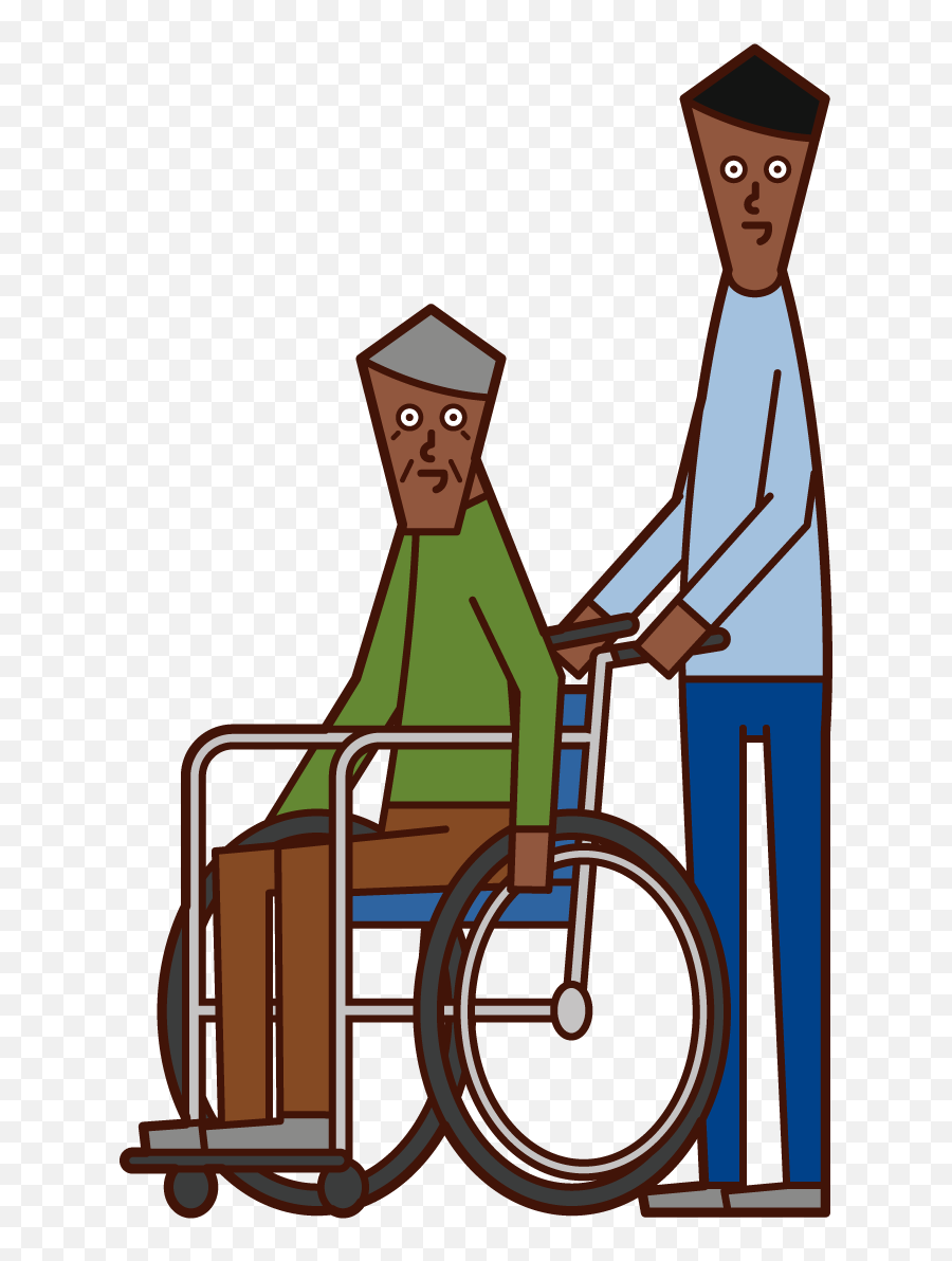 Illustration Of A Person In A Wheelchair Old Man And A Emoji,Old Man Emoji