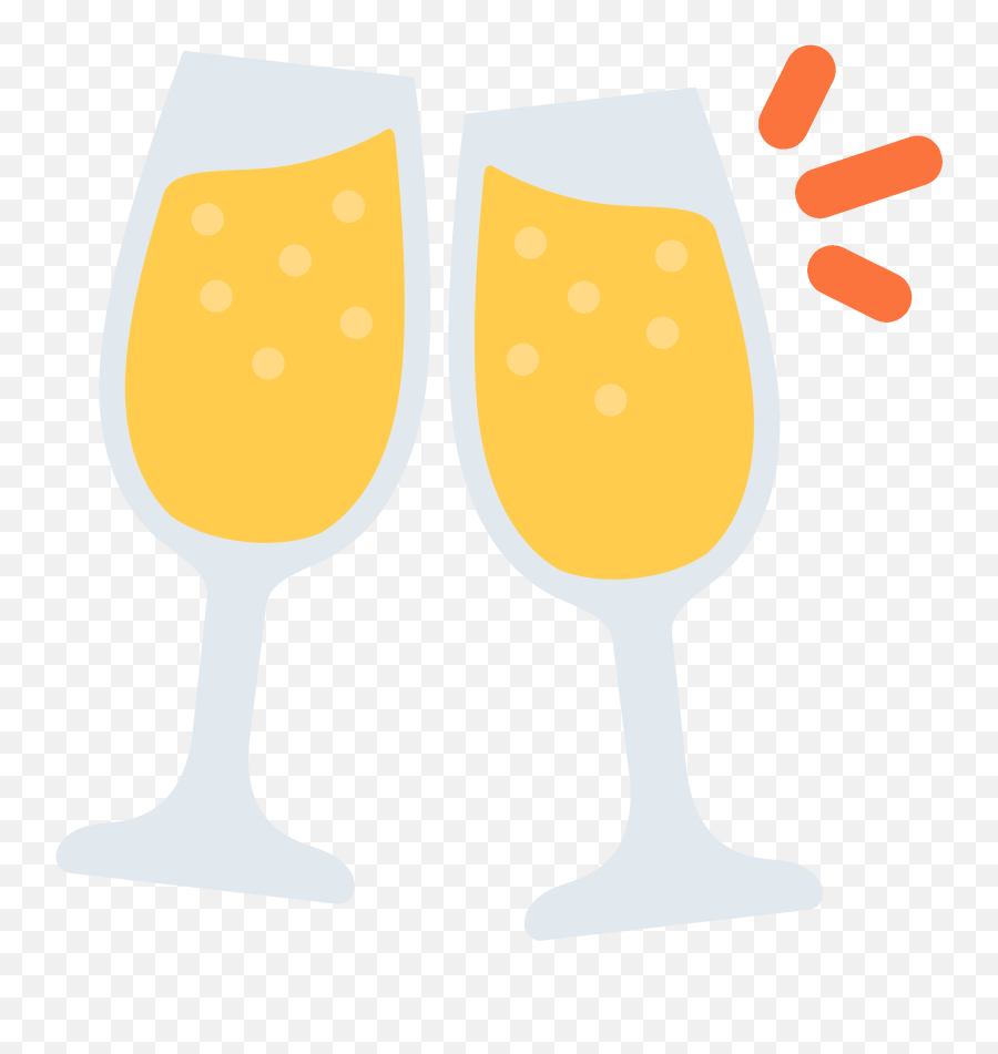 Clinking Glasses Emoji Clipart Free Download Transparent - Discord Champagne Emoji,Booze Emoji