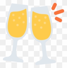 Clinking Glasses Emoji Clipart Free Download Transparent - Discord Champagne Emoji,Booze Emoji
