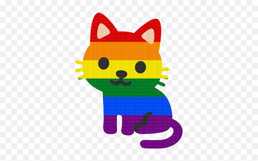 Pride Cat Emoji Pride Cat Emoji Love Rainbow Gay,November Emoji
