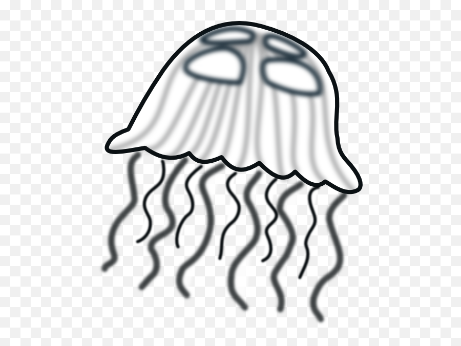 Colouring Pages Of Jellyfish - Clip Art Library Emoji,Jellyfish Emoji