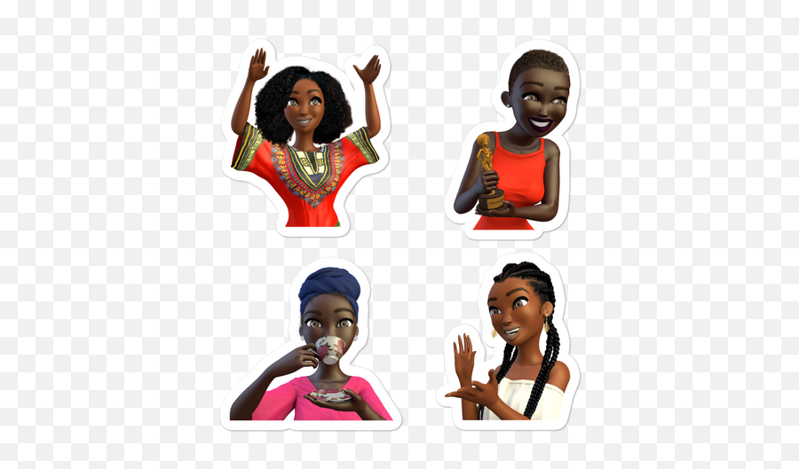 Stickers For Sistas U2013 Napturalista Moji Emoji,Black Women Emojis