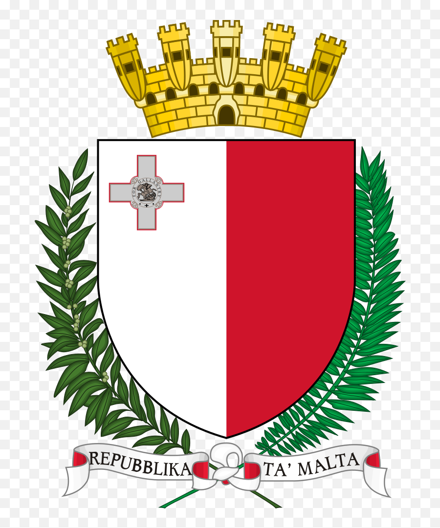 National Animal - Malta Coat Of Arms Emoji,Malta Flag Emoji