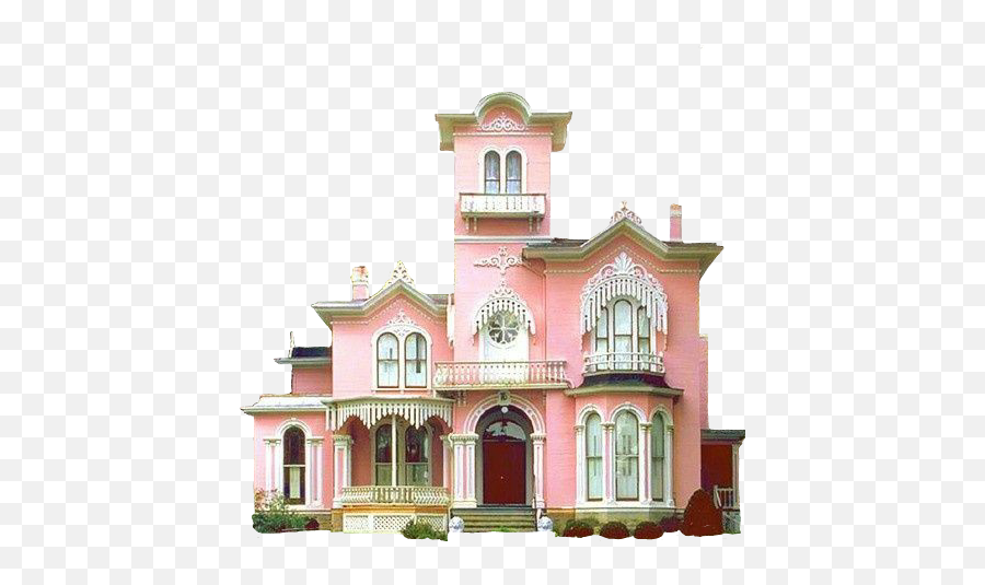 Victorian Home House Victorianhouse - Real Pink Princess House Emoji,Pink Emoji House