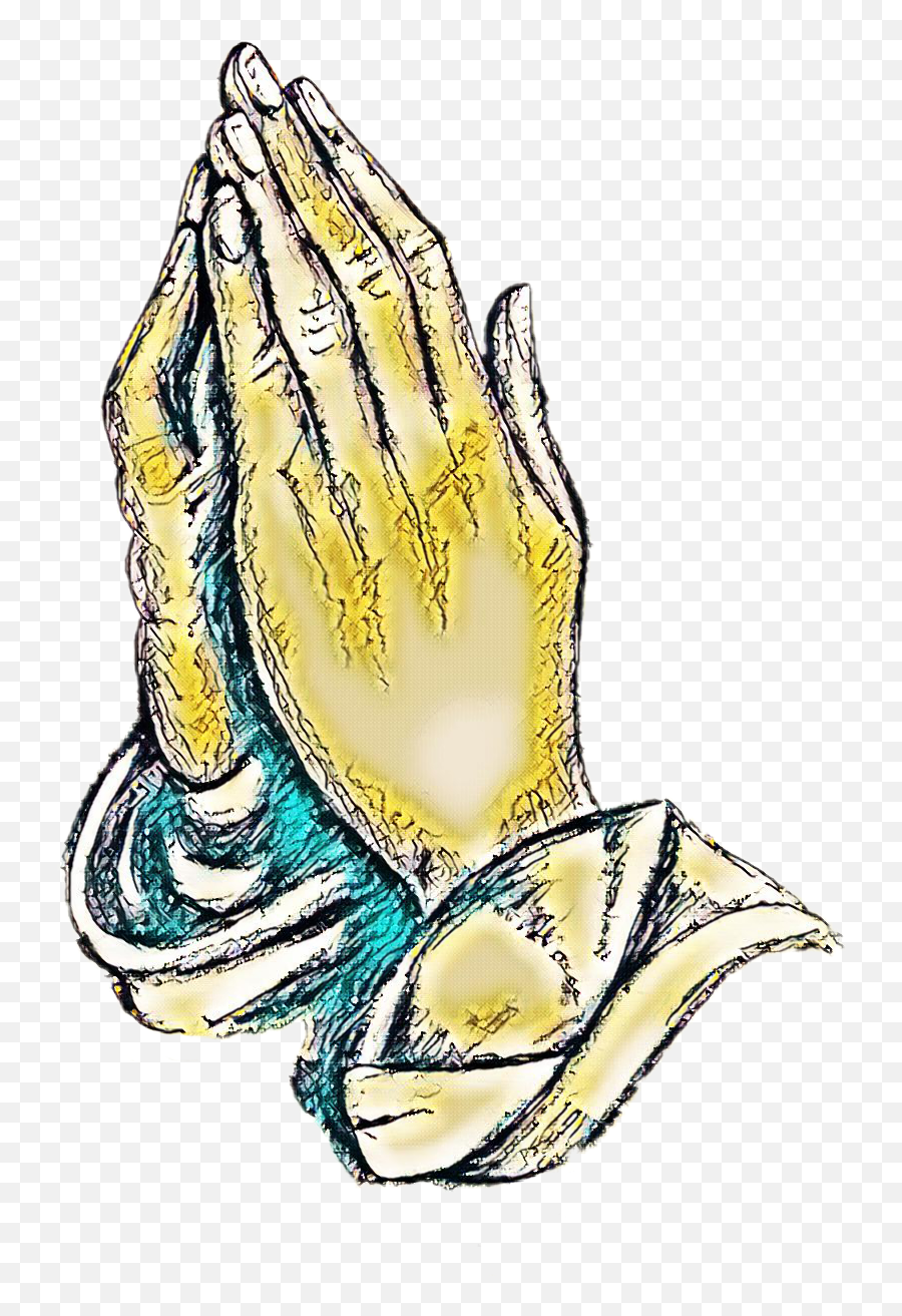 Pray Prayer Praying Hands Sticker By Stephanie - Png Transparent Praying Hands Emoji,Prayer Hands Emoji