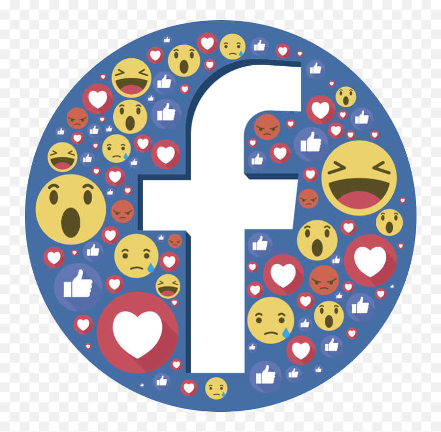 Facebook Emoji Logo Window Decal - Facebook Logo Emoji,Facebook Emojis