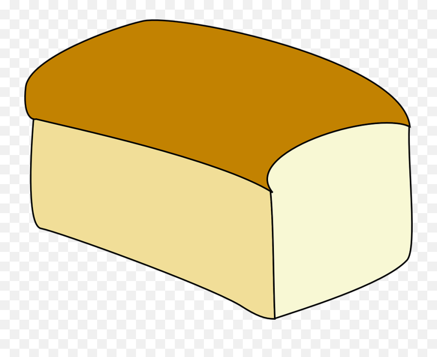 Bread Loaf White Bread - Clipart Loaf Of Bread Emoji,Loaf Emoji