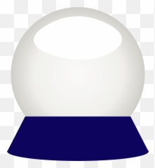 Crystal Ball Divination Clipart - Empty Emoji,Snow Globe And Cookie Emoji
