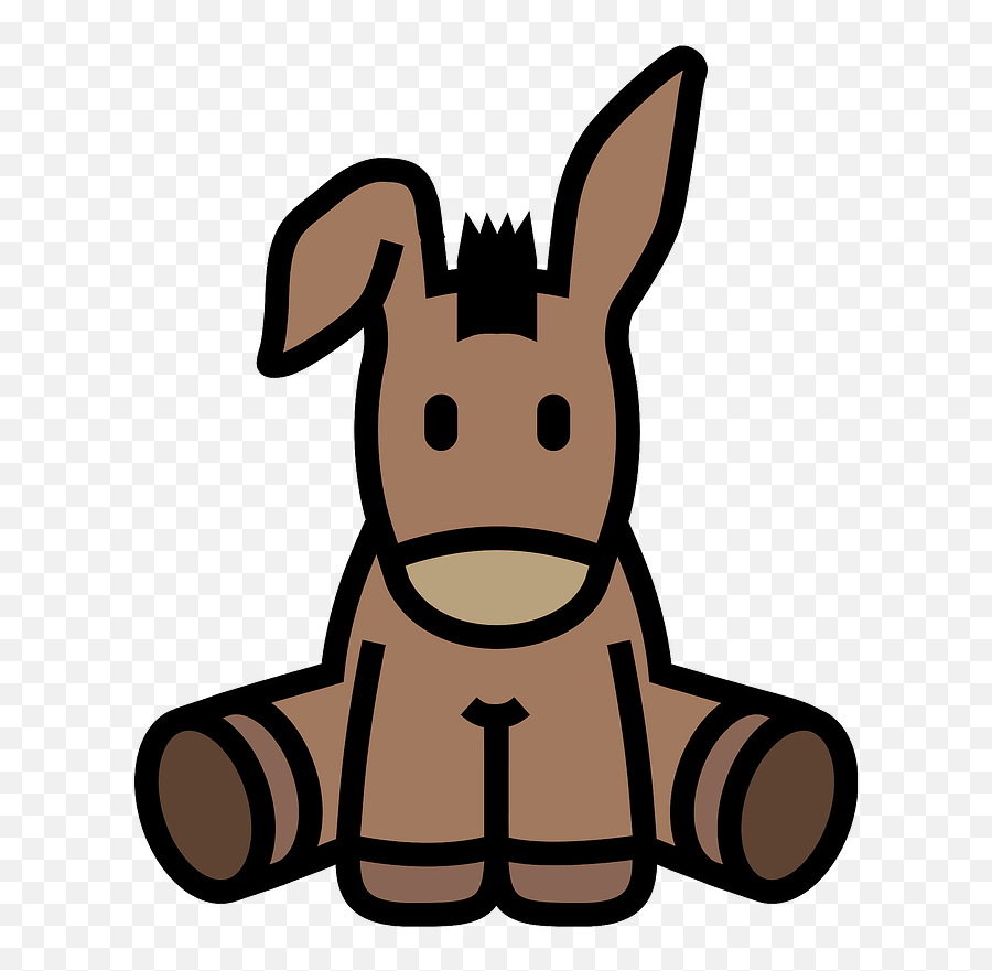 Donkey Icon Clipart - Cute Donkey Clipart Emoji,Donkey Emoji Download