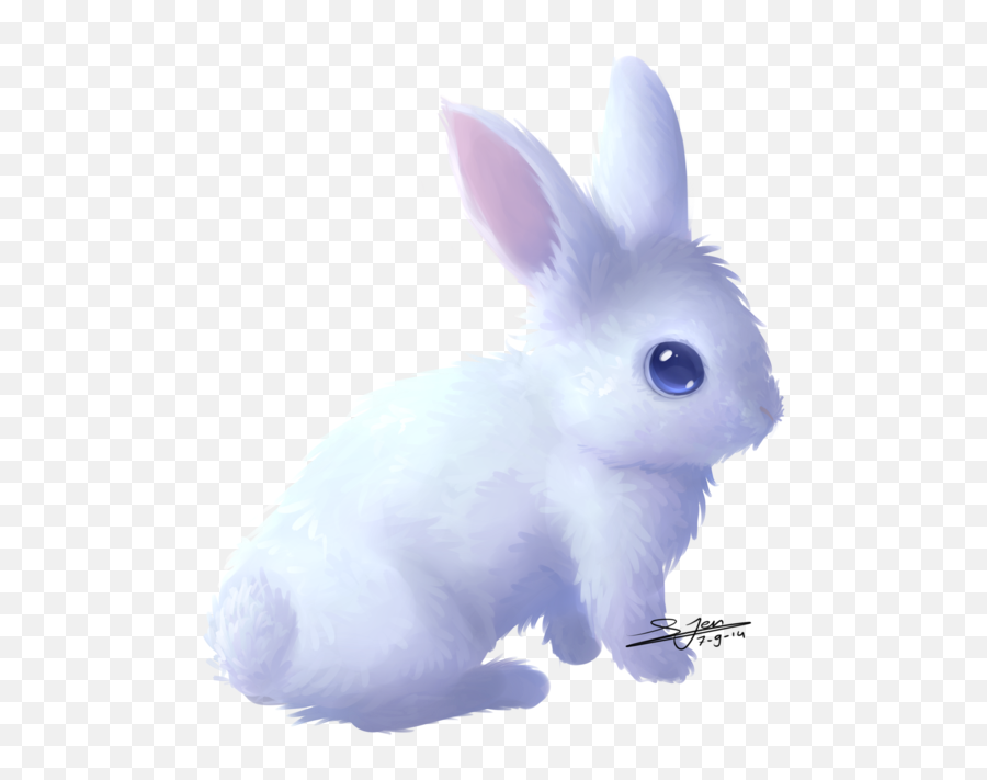 Easter Bunny Domestic Rabbit Hare Clip Art - White Rabbit Transparent White Rabbit Png Emoji,Snowshoe Emoji