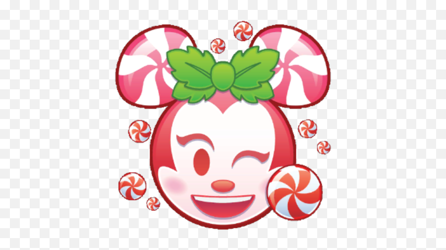Peppermint Minnie - Disney Emoji Blitz Peppermint Minnie,Gingerbread Emoji