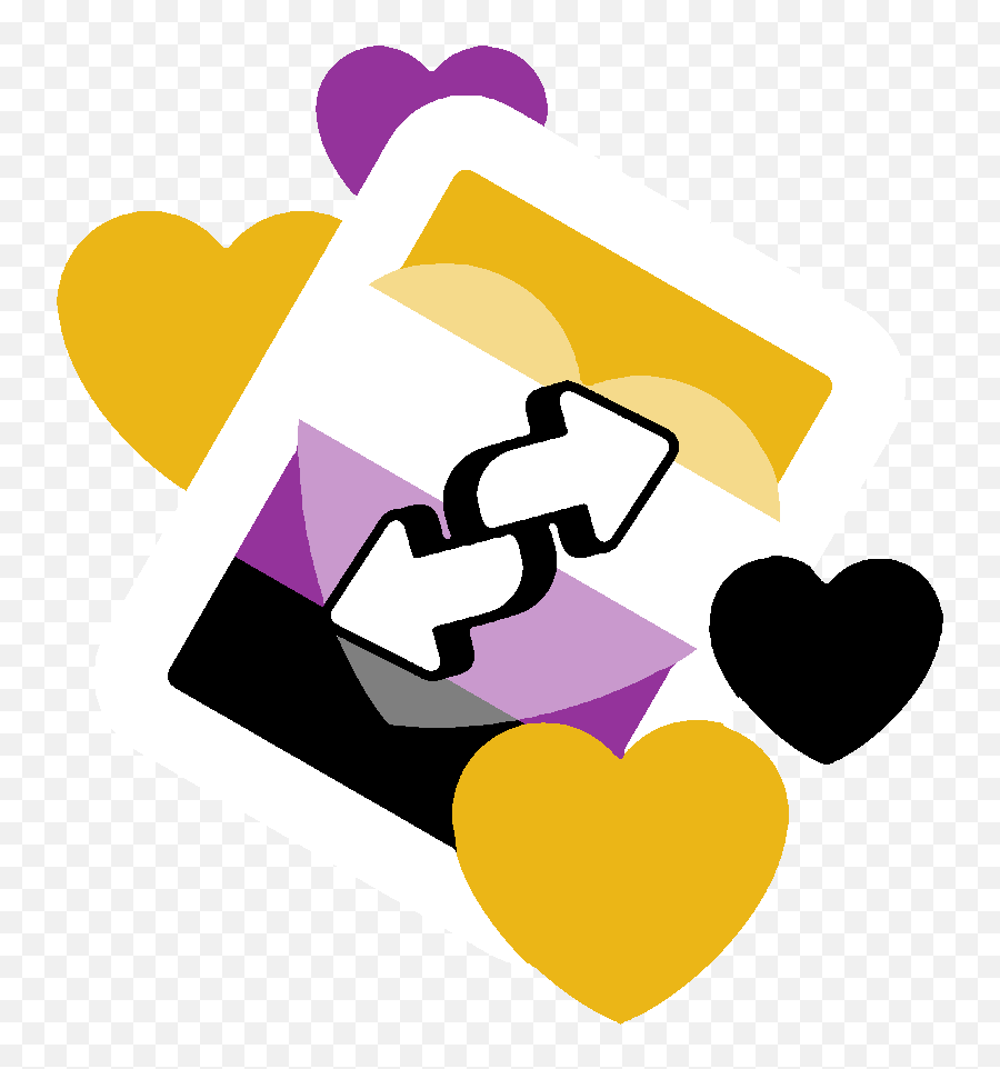 Nonbinary Enby Sticker - Non Binary Uno Reverse Card Emoji,Non Binary Heart Emoji