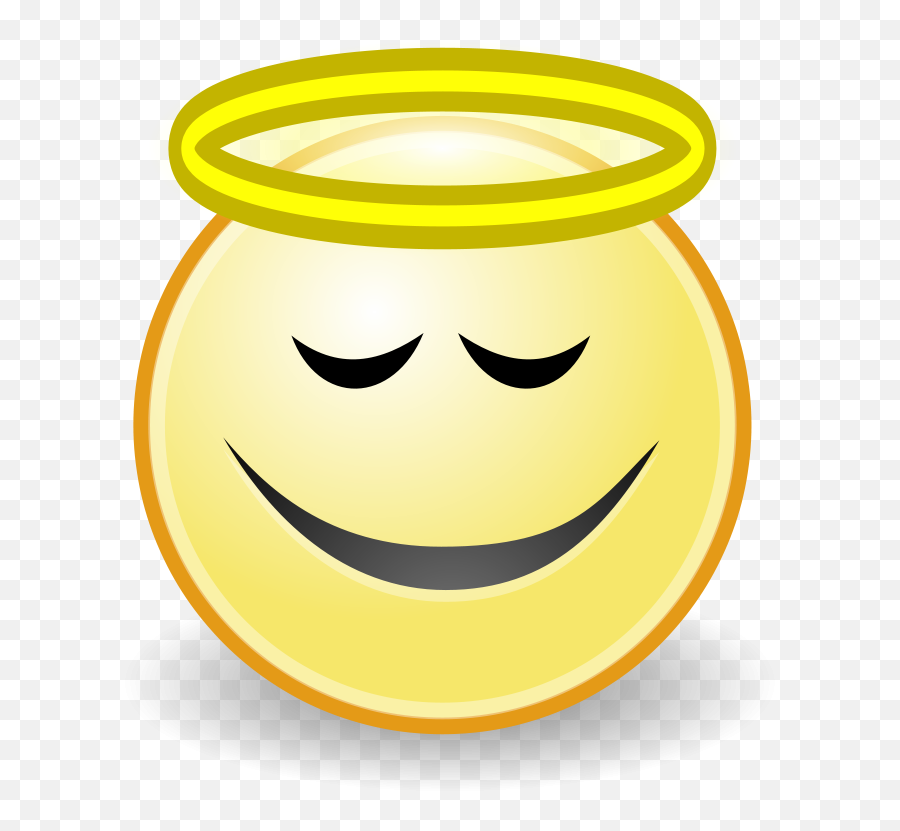 Face Angel Clip Art At Clkercom - Vector Clip Art Online Happy Emoji,Facebook Kiss Emoticon Code