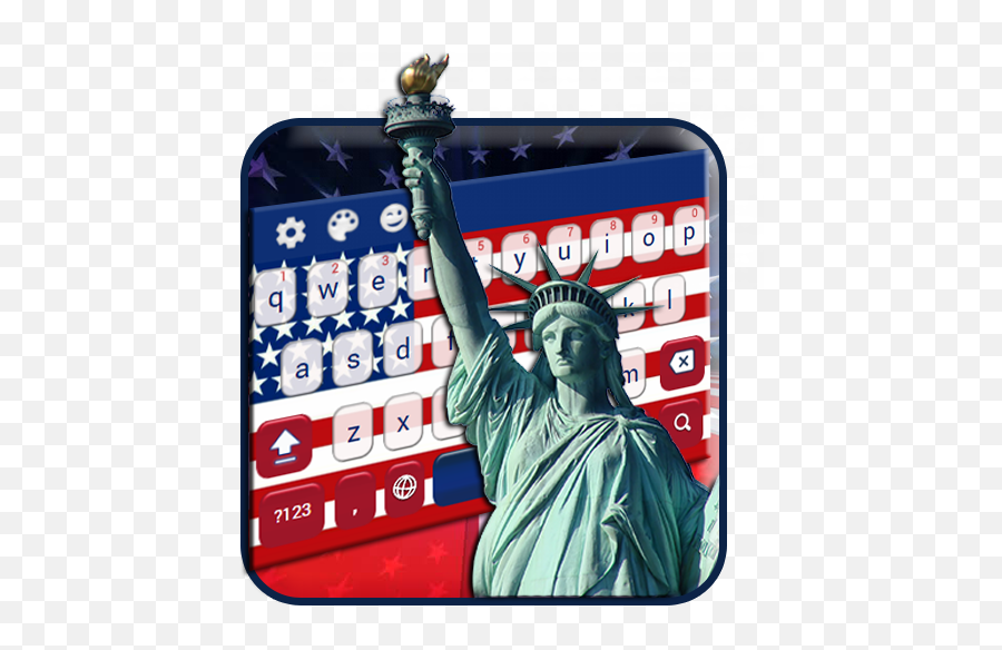 Usa Independence Day Keyboard - Statue Of Liberty Emoji,Independence Day Emoji