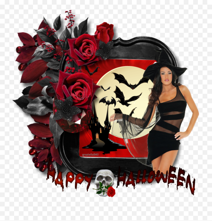 Happy Halloween - Border Black Frame Design Emoji,Diavoletto Emoticon