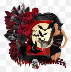 Happy Halloween - Border Black Frame Design Emoji,Diavoletto Emoticon
