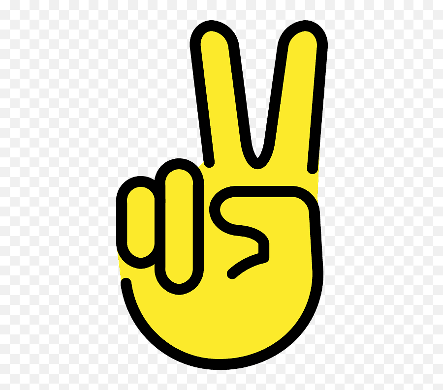 Victory Hand Emoji Clipart Free Download Transparent Png - Clipart Victoire,Language Of Emoji