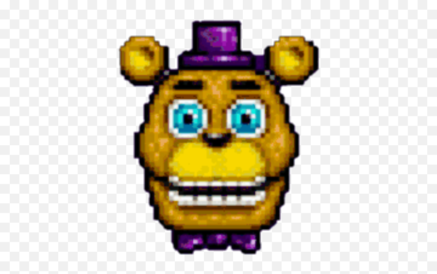 Fredbear Sticker - Adventure Fredbear Pixel Art Emoji,Emoji 87