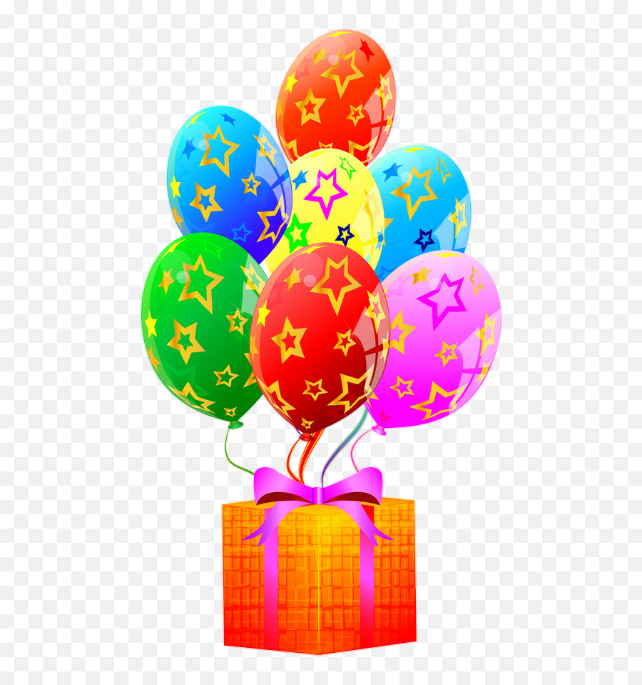 Birthday Ballons Sticker - Balloon Images With Flying Gift Box Emoji,Emoji Birthday Decorations