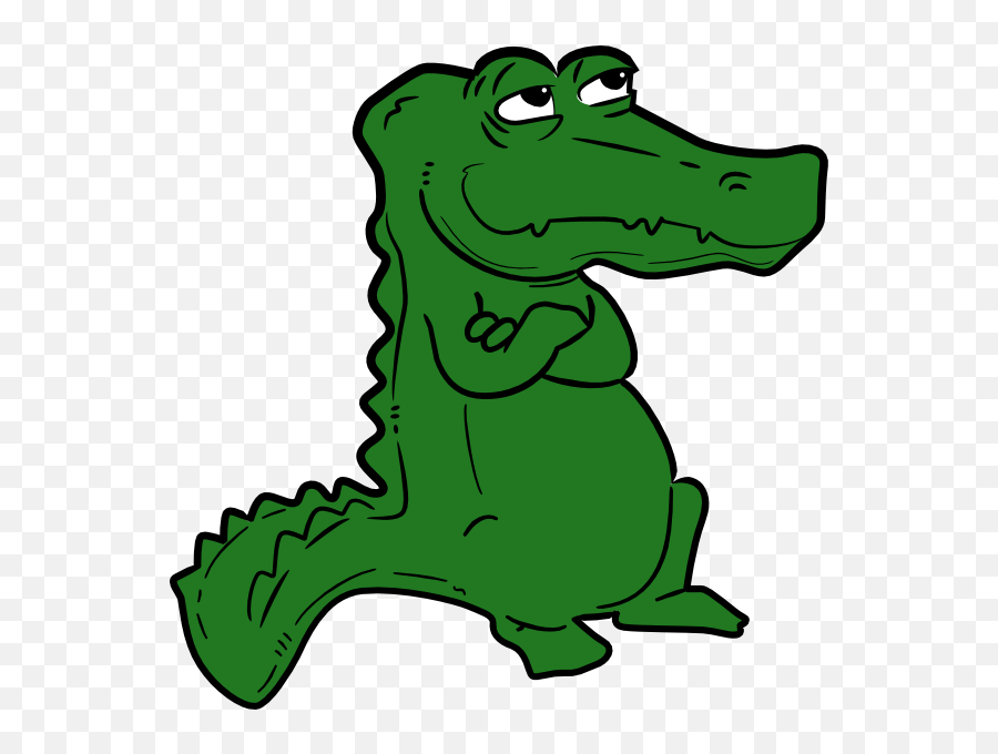 Gator Clipart Eyes Gator Eyes - Crocodile Sitting Cartoon Emoji,Crocodile Emoticon Mouth Open
