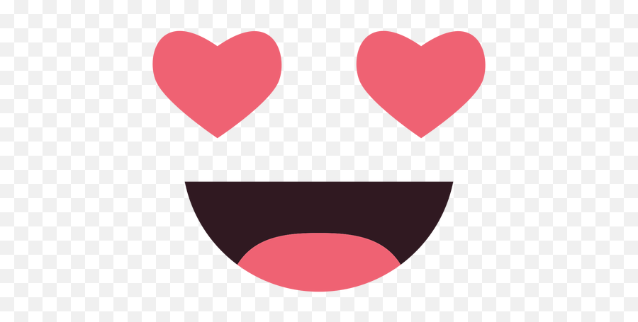 Simple Inlove Emoticon Face - Happy Emoji,Emojis De Amor