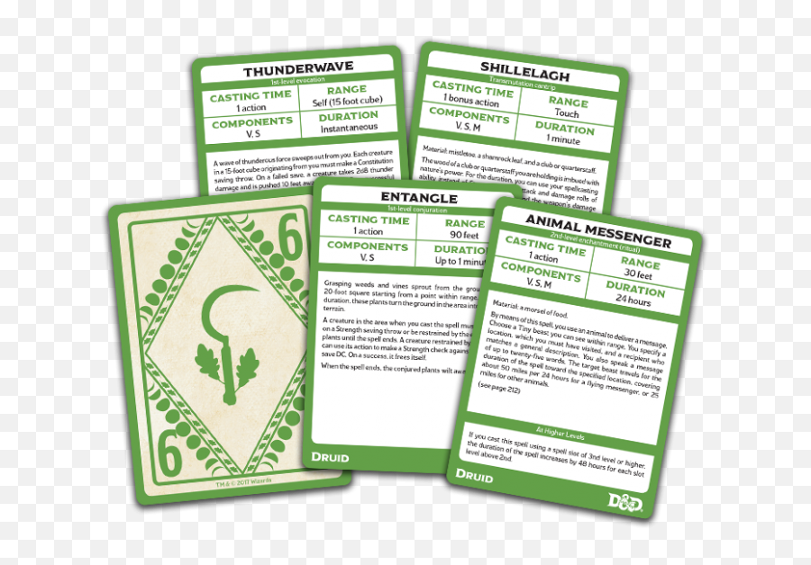 Du0026d 5e Druid Spellbook Cards Emoji,Dnd Test Of Emotion