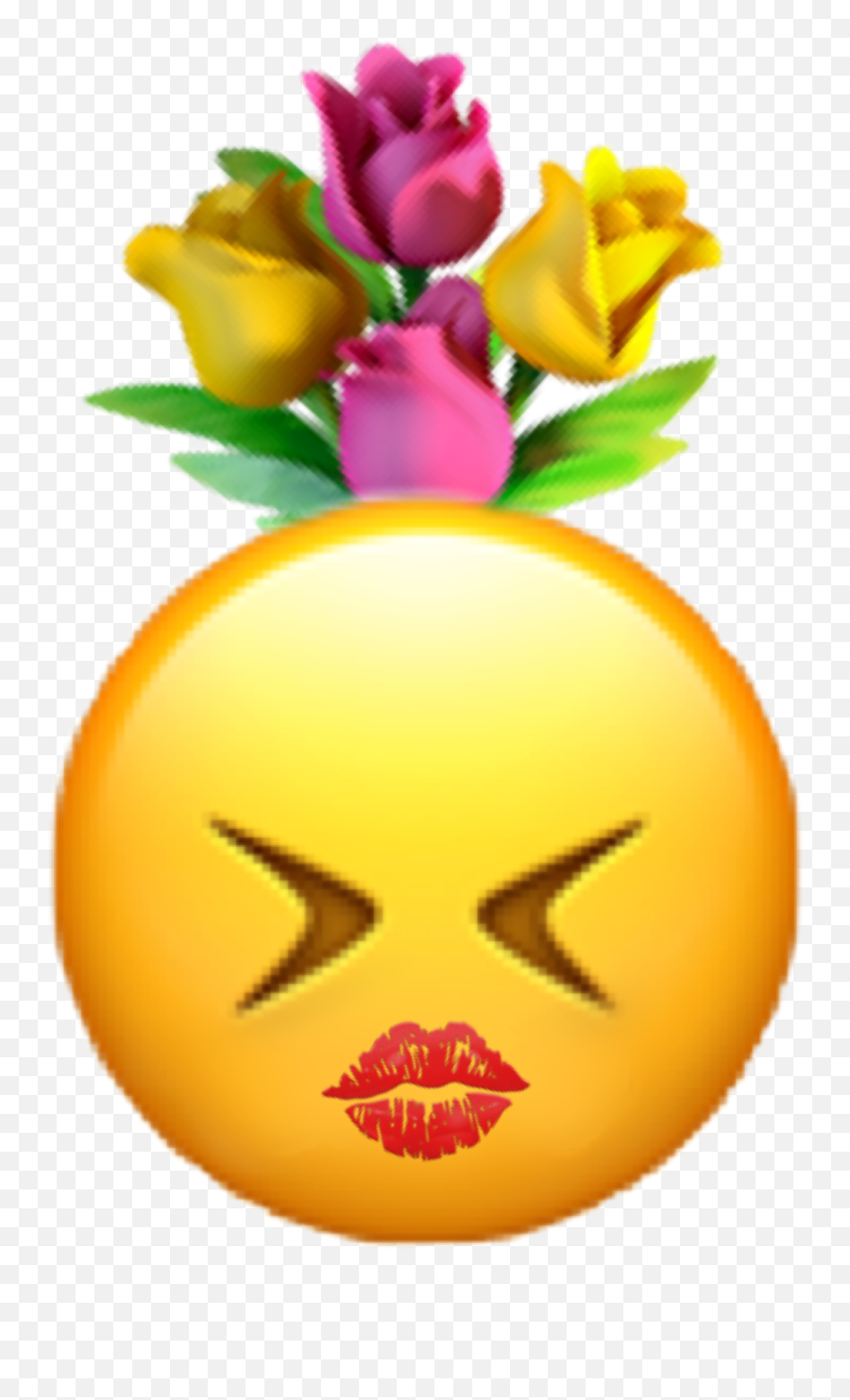 Vsco Wierd Asethics Emojiface Emoji Sticker By Peppa - Happy,Plant Emoticon