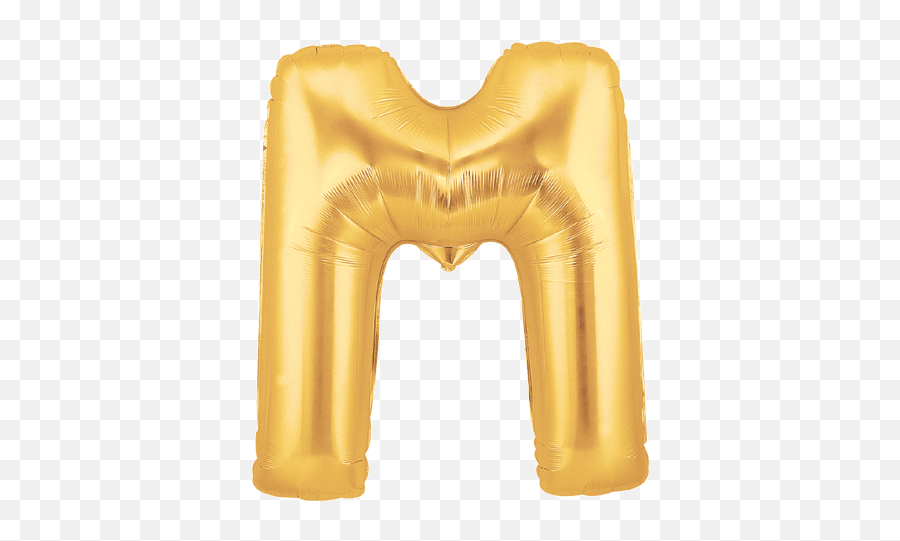 Big Gold Letters - M Helium Balloon Emoji,Inflatable Emojis