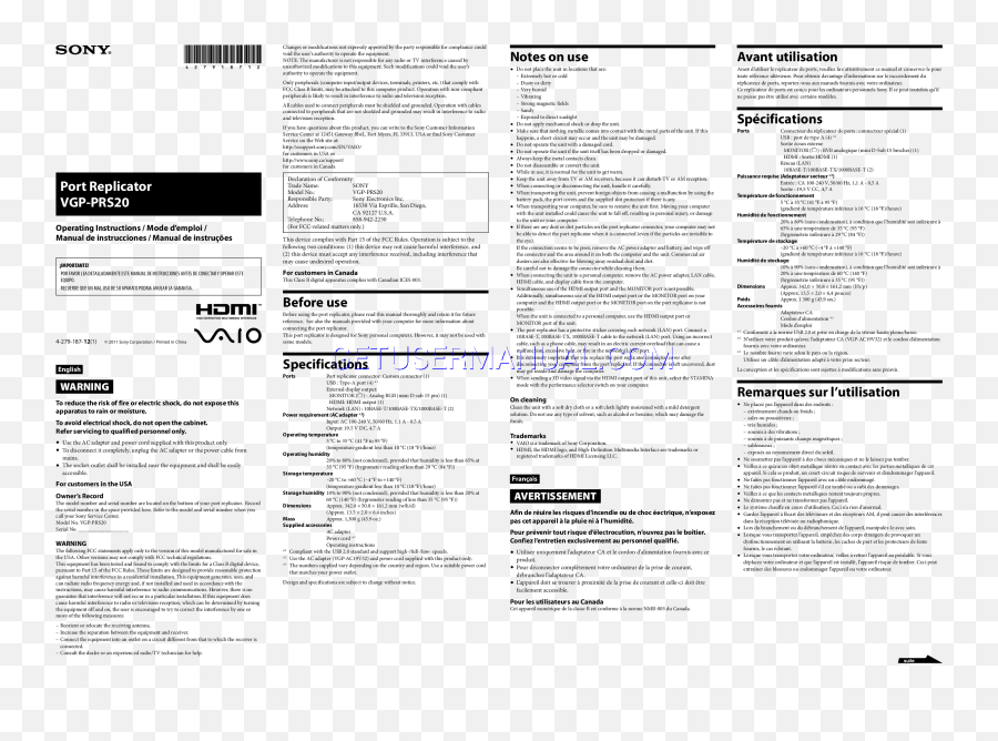 Manuals Sony Vaio - Document Emoji,Parrott's Emotion Classification