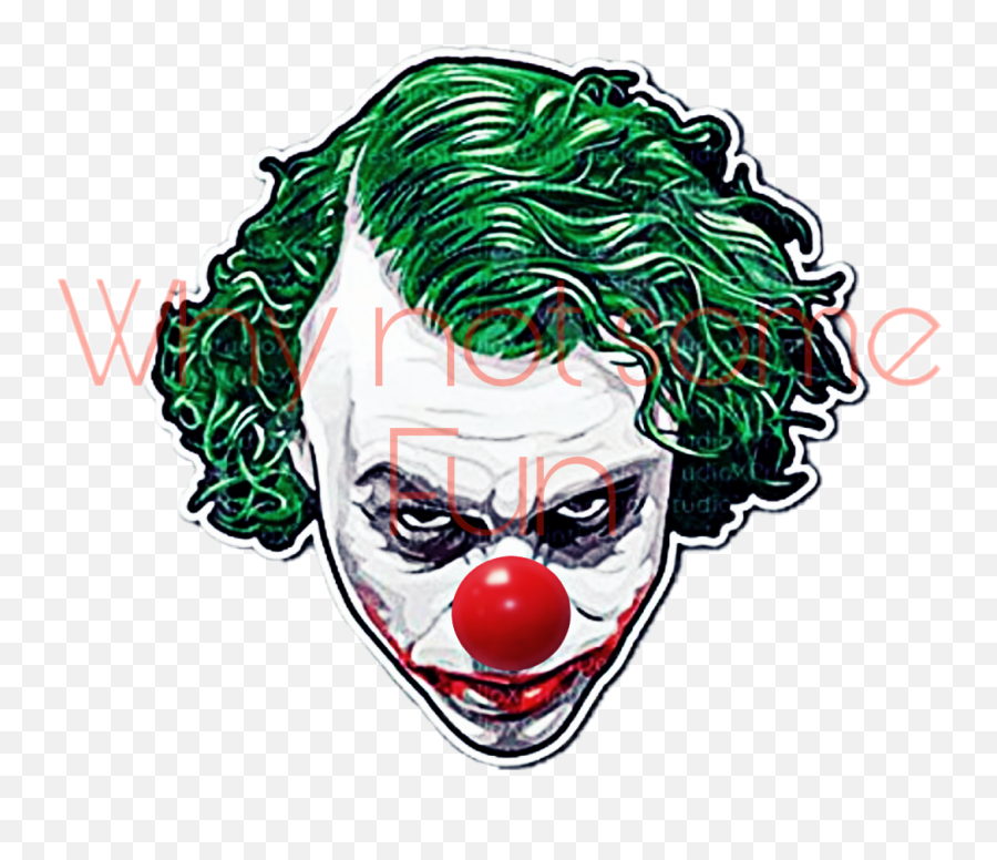 The Most Edited Rednose Picsart - Stickers Joker Batman Emoji,Rudolph Reindeer Emoticon For Twitter