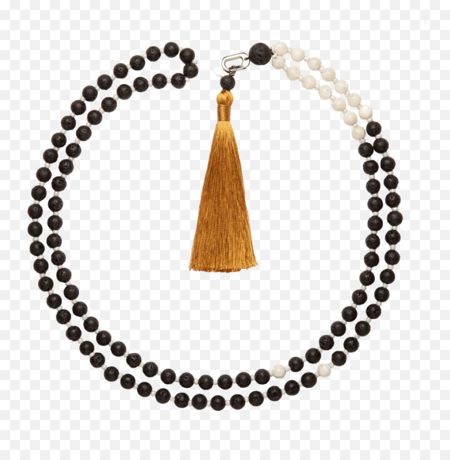 Mala Necklace - Abstract Black Dot Circle Background Emoji,Necklace For Emotions